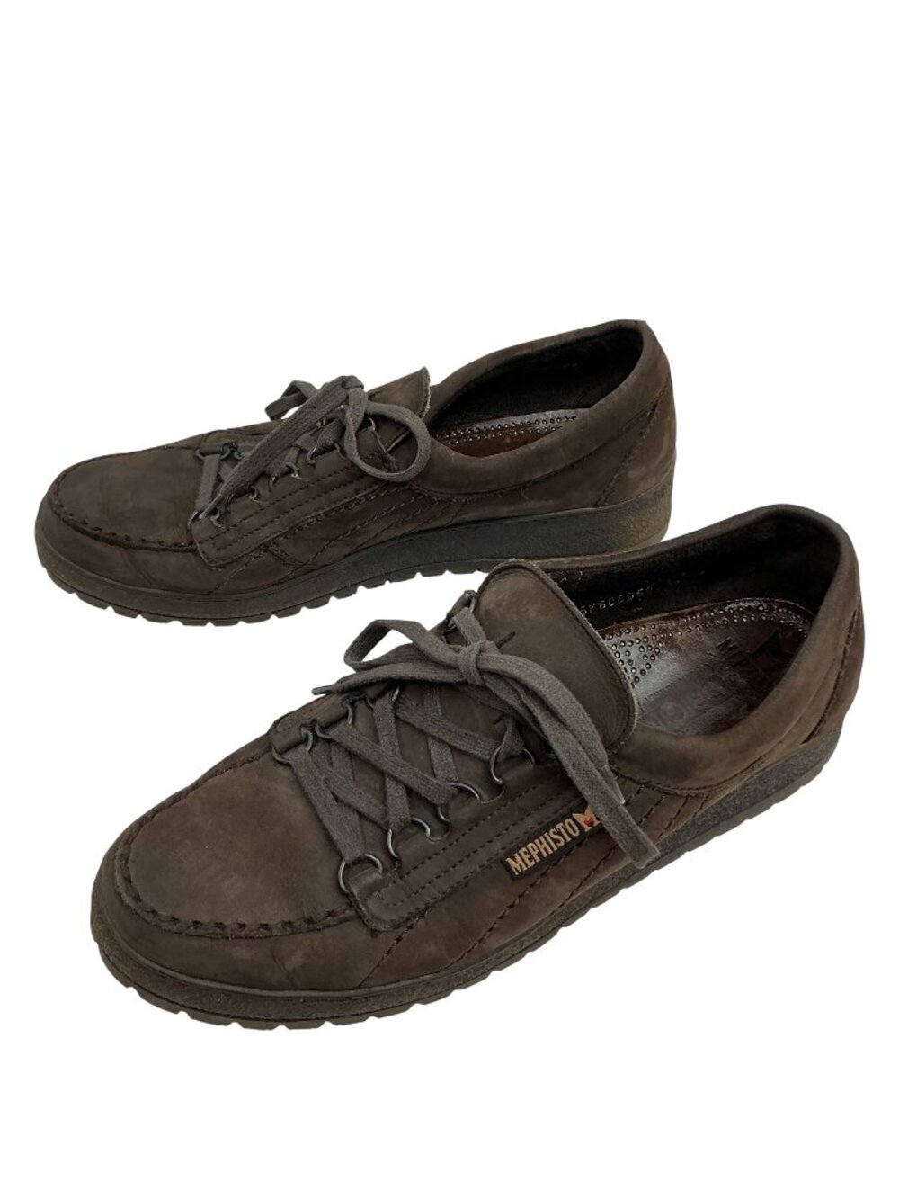 Mephisto Lady Original Soft Air LeatherLace  Moc Walking Shoes Womens 9.5 Brown